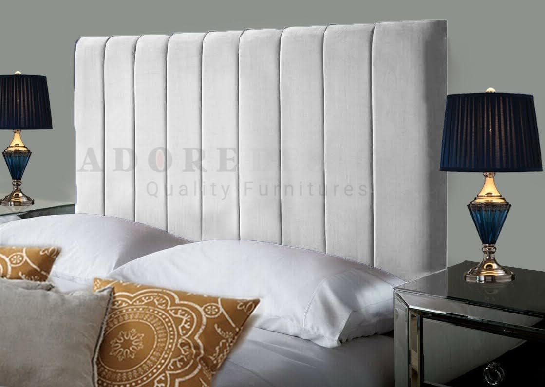 Serenity Headboards Divan Bed Headboard Elegant Portland Plush Velvet