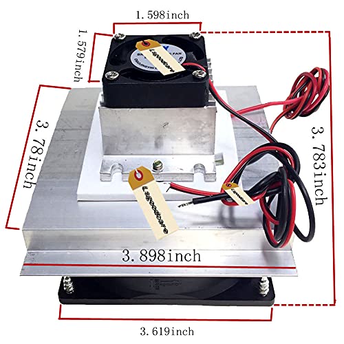 Kit de refroidissement Peltier 12V en aluminium avec module thermoélectrique de précision TEC1