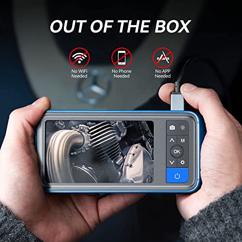 Teslong Endoskopkamera mit Licht, HD DREI Linsen Endoskopkamera , Endoskop 4,5...