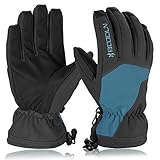 [page_title]-Hicool Skihandschuhe, Ski-/Snowboard Handschuhe Winter Sporthandschuhe Outdoor Thermohandschuhe für Skifahren Motorradfahren Radfahren Wandern für Herren und Damen (Blau/Schwarz, M)