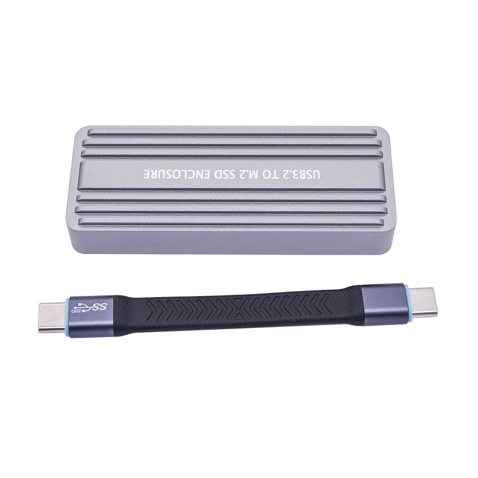 Caja de disco sólido USB C para protocolos dobles 2242 2280, instalación sin herramientas, soporta hasta 4 TB y 20 Gbps
