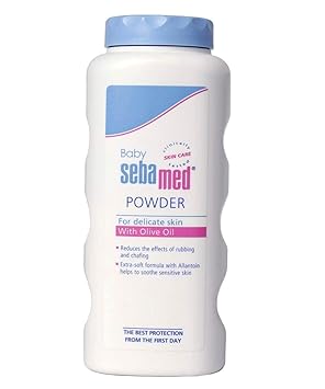 Sebamed Baby Powder 100 gm | Olive Oil, Allantoin|Keeps newborn’s skin fresh|absorbs sweat| - image, photos