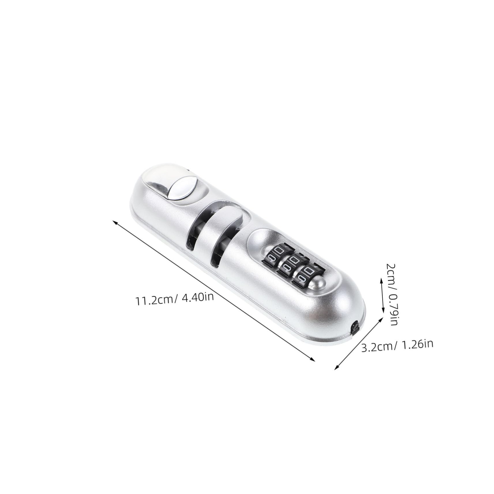 3 Pezzi Luggage Lock con Combinazione Sicurezza per Valigie e Materiale Resistente e Urti Design e per Viaggi