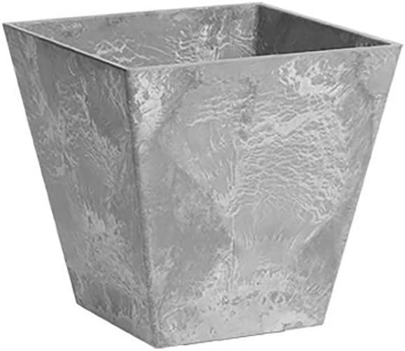 ArtStone 35080 Ella Square Planter, 8-Inch, Grey