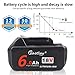 2 Pack Waitley BL1860B-2 18V 6.0Ah Replacement Battery Compatible with Makita BL1830 BL1840 BL1850 BL1860 BL1860B LXT Lithium-Ion Battery Tools with LED Indicator