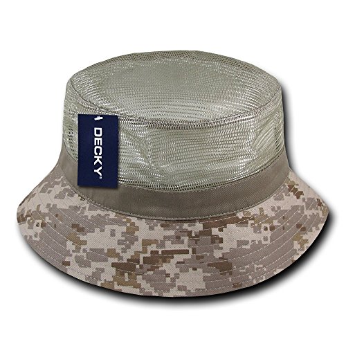 DECKY Mesh Bucket Hat, Dessert Digital, Large/X-Large