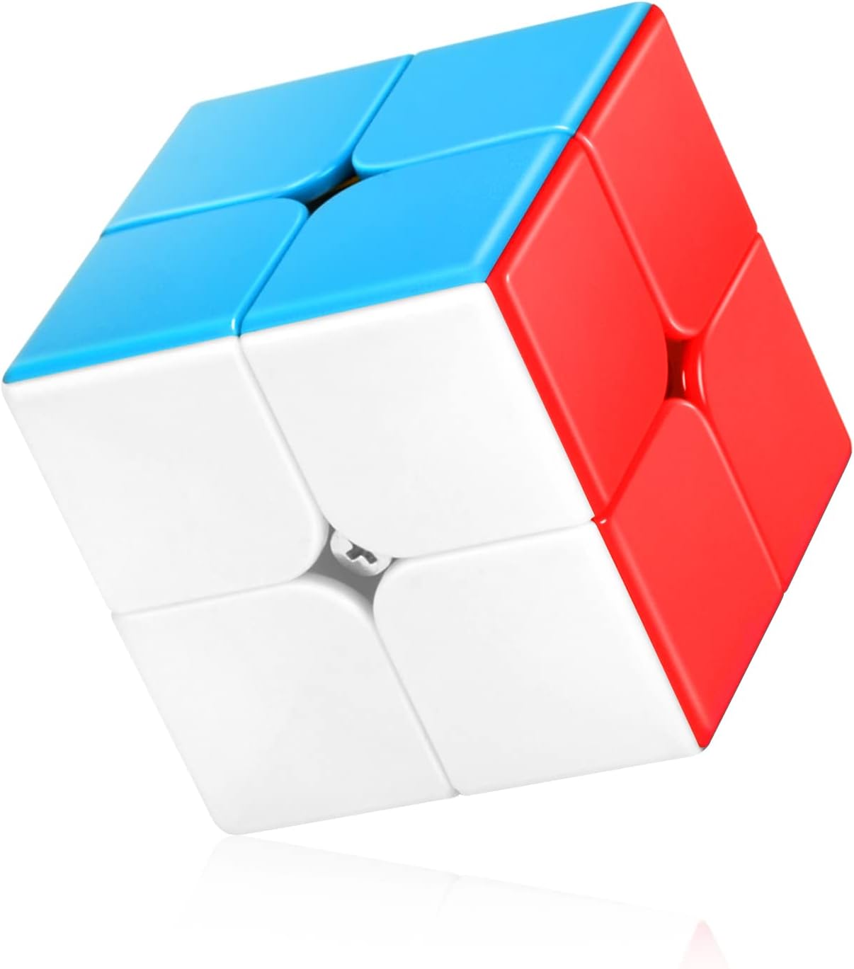 Speed Cube 2x2 Stickerless, Smooth Magic Cube 2x2x2, Professional Puzzle Cube, Brain Teasers Toys, Stocking Filler for Kids & Adults