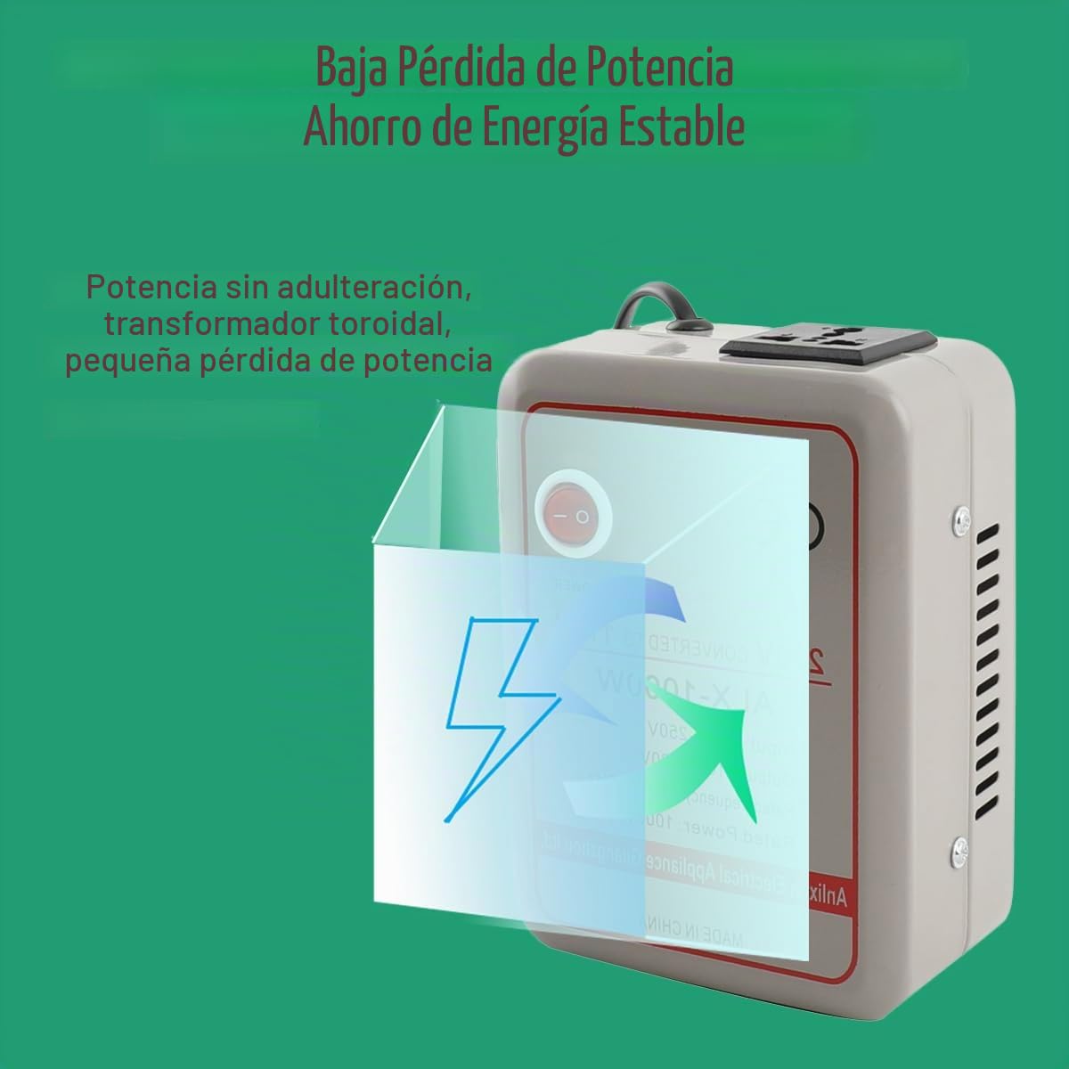 Convertidor De Voltaje 220 V A 110 V 1000 W Transformador De Alimentación 500 W