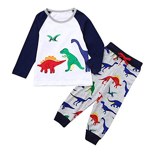 Baby Clothes, Outfits Set, Dinosaur Bone Print Tops T-Shirt Pants, MITIY Baby Boys Girls Kids White