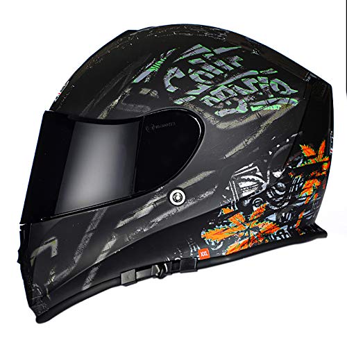 Casque moto intégral anti-fog modulable pour pilote de vespa et mofa