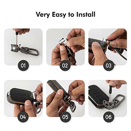 Image of SHOPOFLUX Metal Key Cover Compatible with Hyundai Verna | i20 Facelift N Line N8 Car 4 button smart key