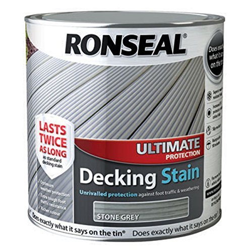 Ronseal RSLUDSSG25L 2.5L Ultimate Protection Decking Stain - Stone Grey by Ronseal