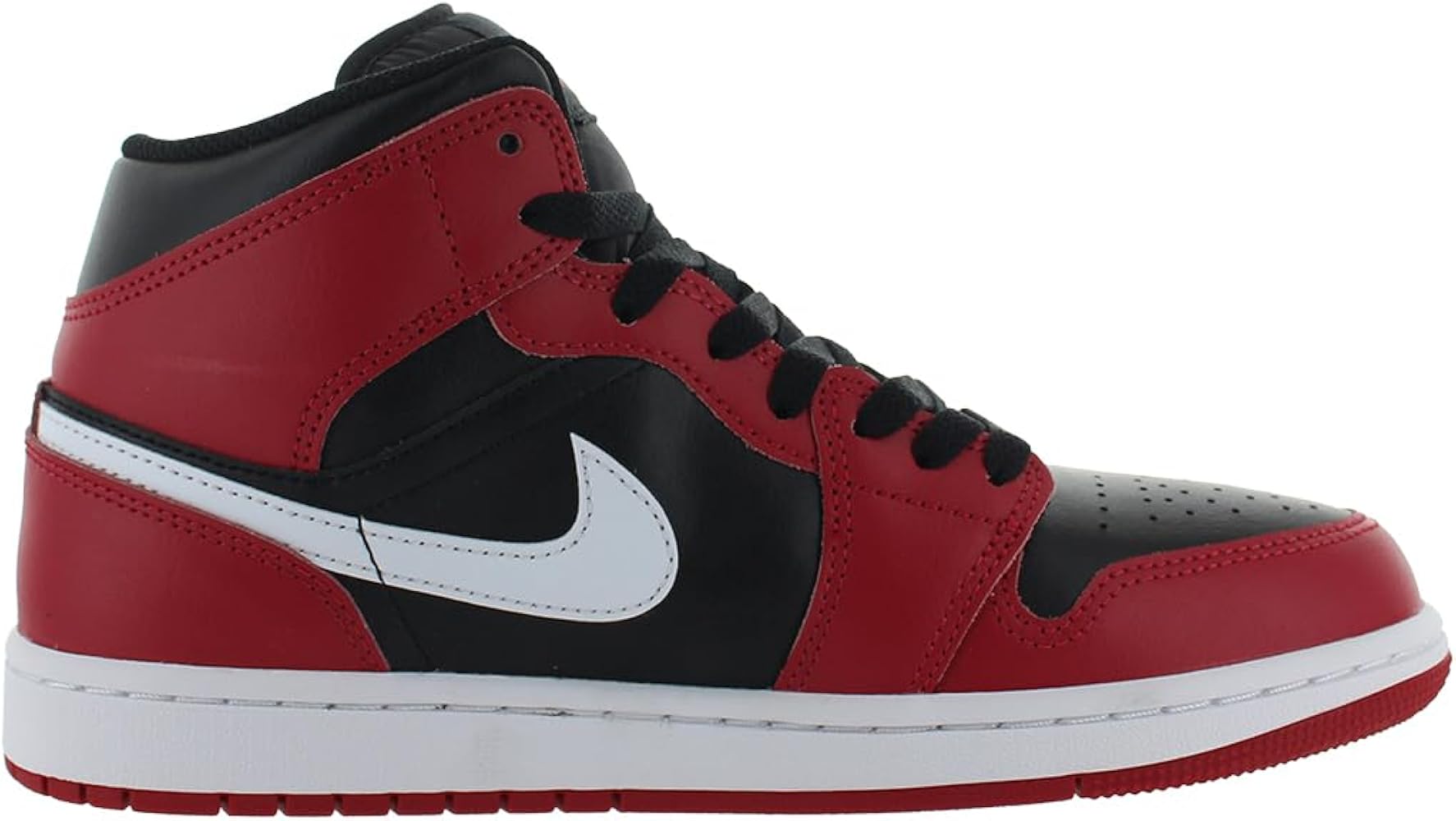 NIKE AIR JORDAN 赤　30cm Buy AIR JORDAN 1 MID-BLACK/WHITE-GYM RED-DQ8426-061-7.5UK at Amazon.in