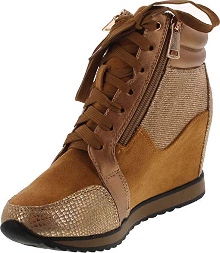 Forever Link Women's Shea-42 Fashion Wedge Sneakers3