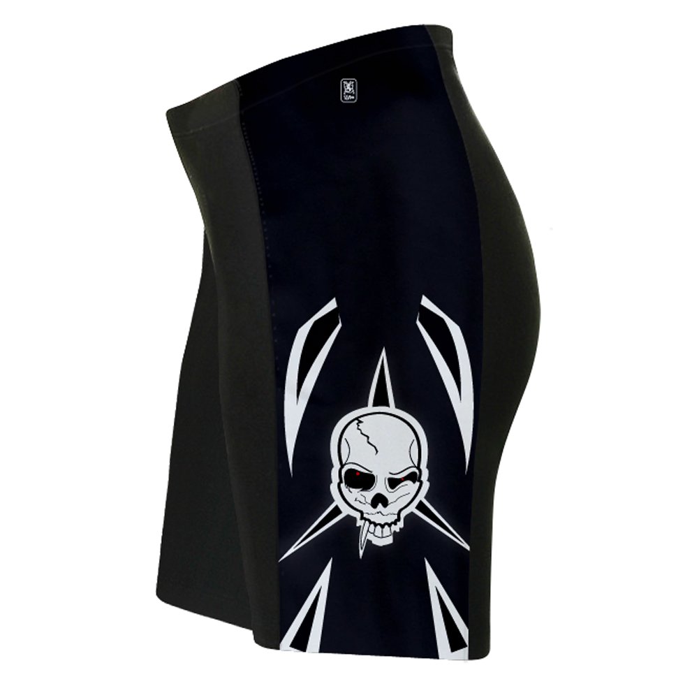 ScudoPro Deadly Eye Bite Cycling Shorts for Men - Size 4XL Black