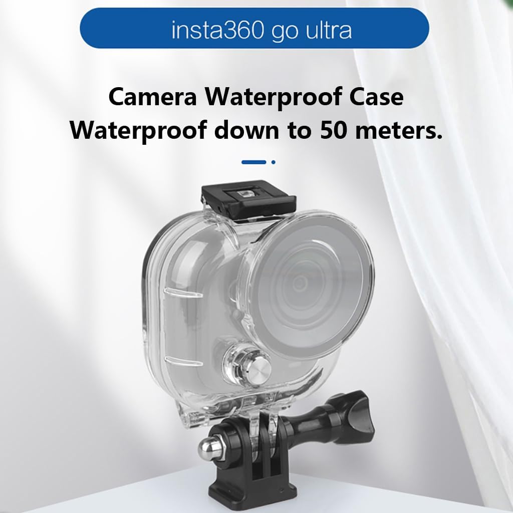 50M Invisible Diving Case, Quick-Release Waterproof Case for OMSO 360/ X4 Air/Go Ultra Camera (for Go Ultra Host)