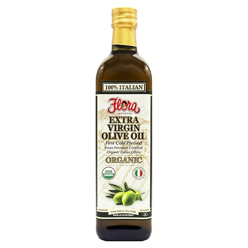 Flora Foods Aceite Virgen Extra Aceite de Oliva - Orgánico y prensado en frío - (25.4 fl oz)