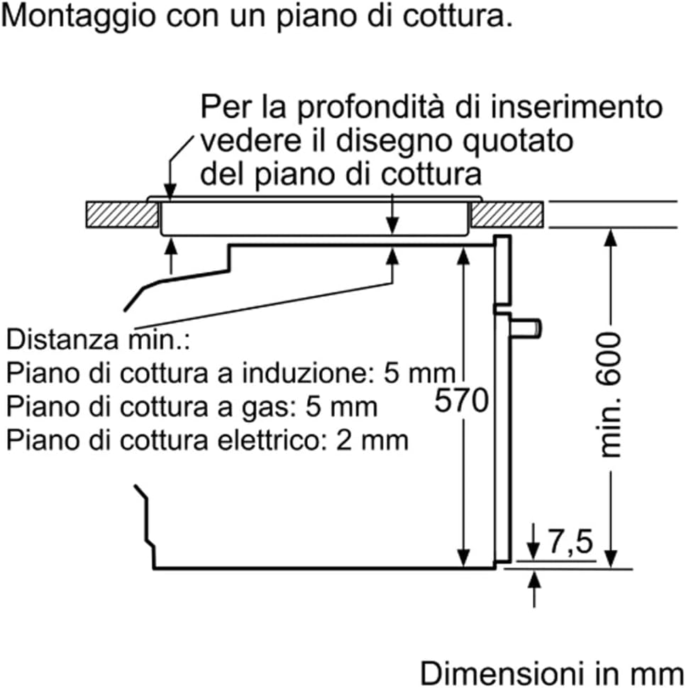 Siemens HB573ABR0 - Forno pirolisi da incasso a pirolisi nero e acciaio inox, multifunzione, calore rotante, 71 litri, porta fredda (4 vetri), classe energetica A Siemens HB573ABR0 - Forno pirolisi da incasso a pirolisi nero e acciaio inox, multifunzione, calore rotante, 71 litri, porta fredda (4 vetri), classe energetica A