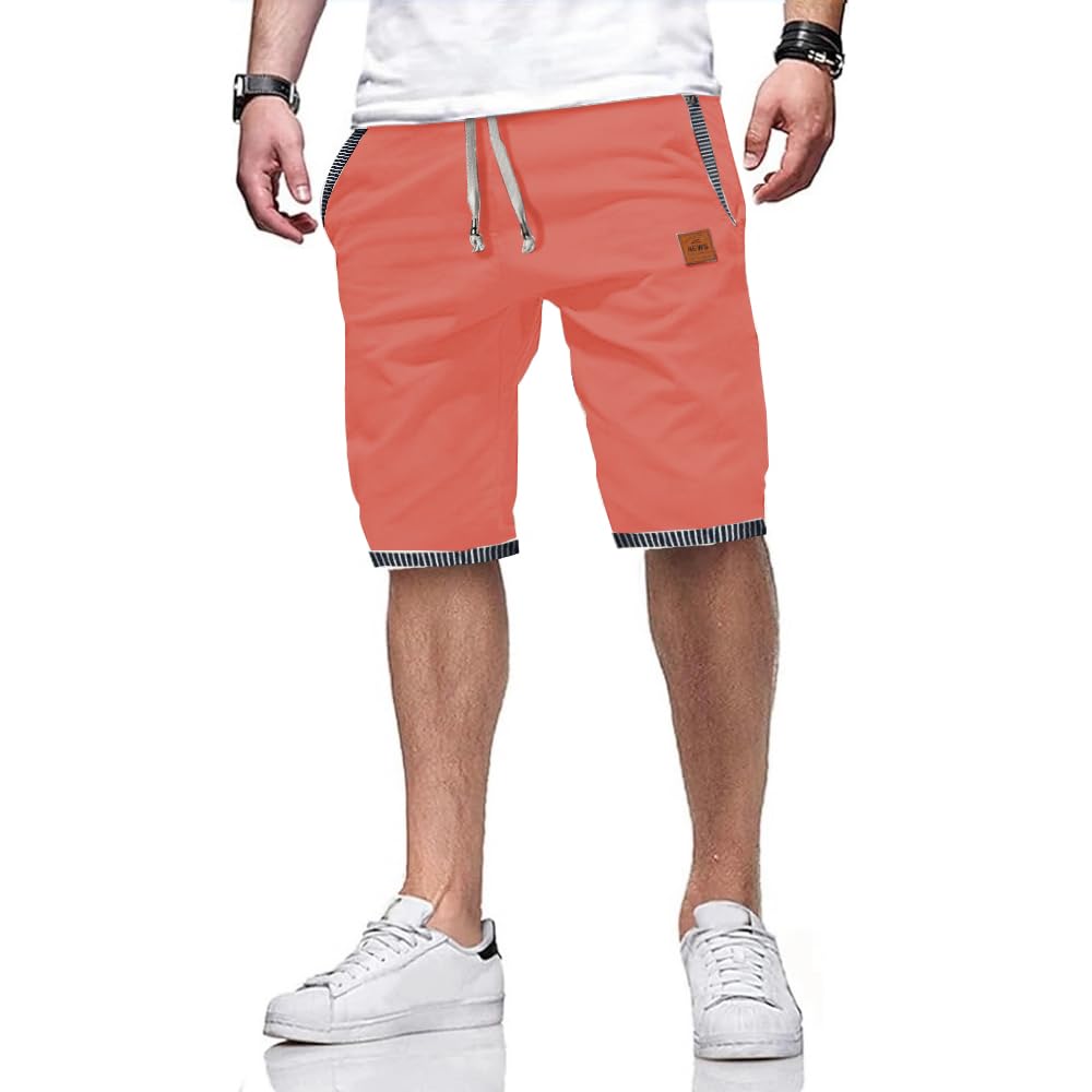 ZOXOZ Kurze Hosen Herren Shorts Herren Sommer Freizeit Chino Stretch Baumwolle mit Taschen