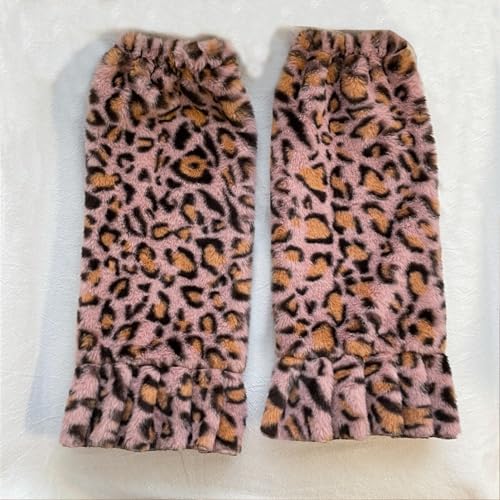 Image of Sexybody Leg Warmers for Women & Girls Y2K Kawaii Fluffy Fur Flared Leg Warmer Furry Goth Grunge Socks Harajuku Leopard
