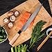 Imagen de CUCHILLO DE ACERO INOXIDABLE CON MANGO DE MADERA DE ARCENIPON YANAGIBA 30 cm 3C