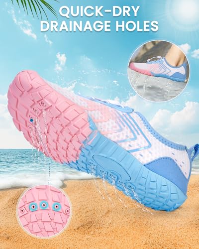 Image of Water Shoes for Women Men Quick-Dry Barefoot Shoes Breathable Aqua Socks for Swim Beach River Pool Lake Hiking Surfing Kayaking