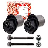febi bilstein 01220 Achskörperlagersatz mit Schrauben und Muttern , 1 Stück, Schwarz