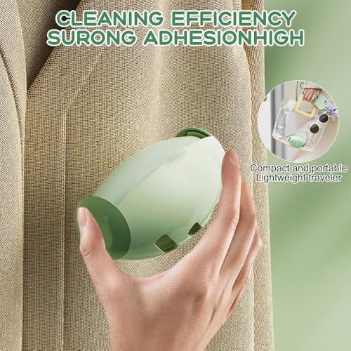 KUWUNG 2 Stück Waschbarer tragbarer Aufkleber, Wiederverwendbare Fusselrollen, Waschbare klebrige Gel Fusselrolle Ball für Haustier Haar, Wiederverwendbarer Gel-Fusselroller für Kleidung, Reisen, Haus