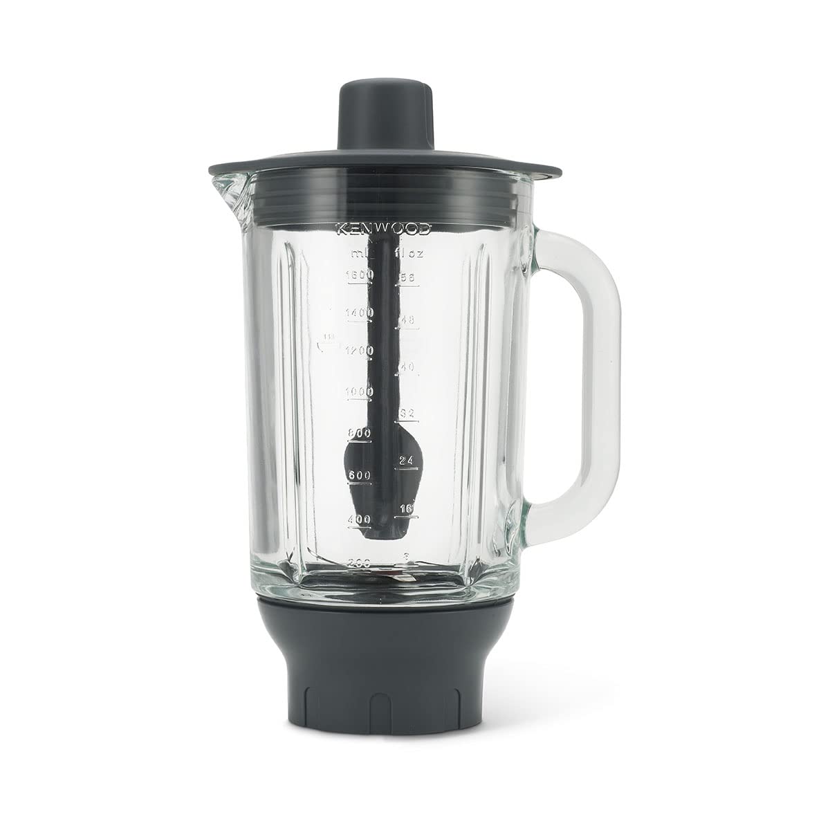 Kenwood KAH359GL Cuenco licuador Vidrio 1,8 L, Gris, Transparente