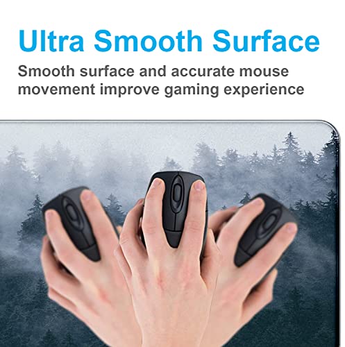 Large Extended Gaming Mouse Pad with Stitched Edges