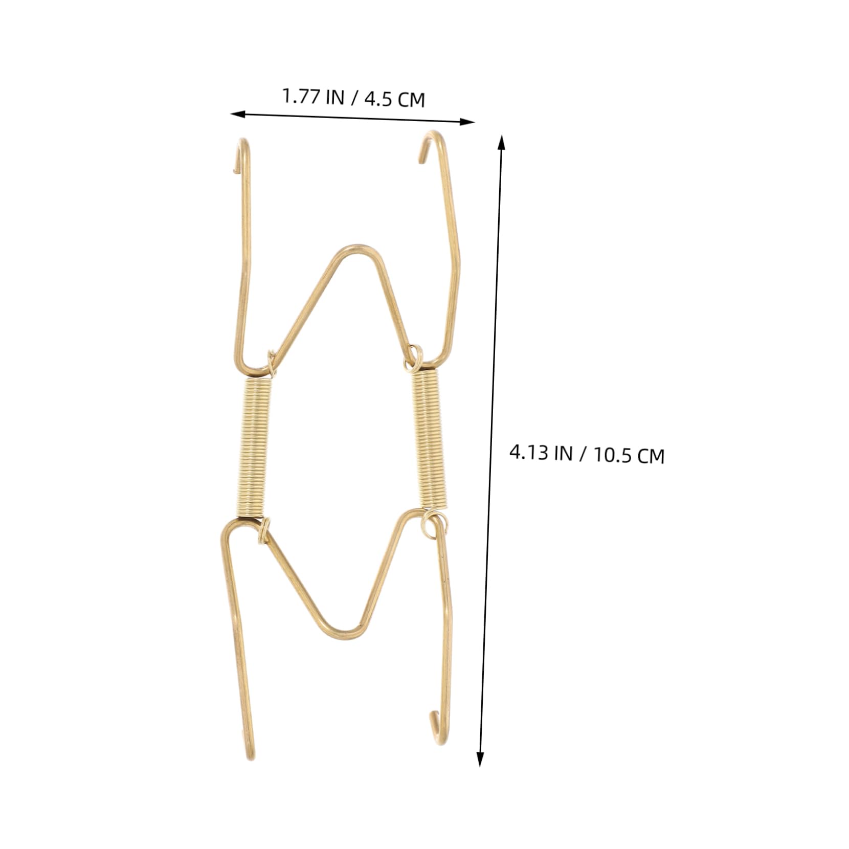 Garneck W-Shape Steel Plate Hangers 6 Plate Rack Versatile for Artwork Photos Clocks Easy to Mount for Home Commercial Use