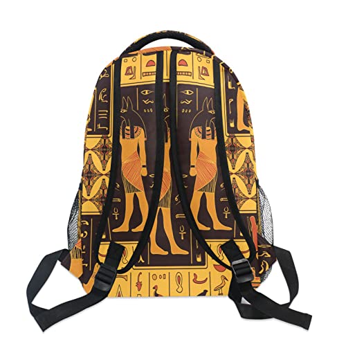AUUXVA Ancient Egyptian Hieroglyphs Bird Kids Backpack for Boys Girls,Egypt Art 16 Inch School Backpack for Elementary Preschool Kindergarten Bookbags for Teens Children Women Men College Travel Bag4