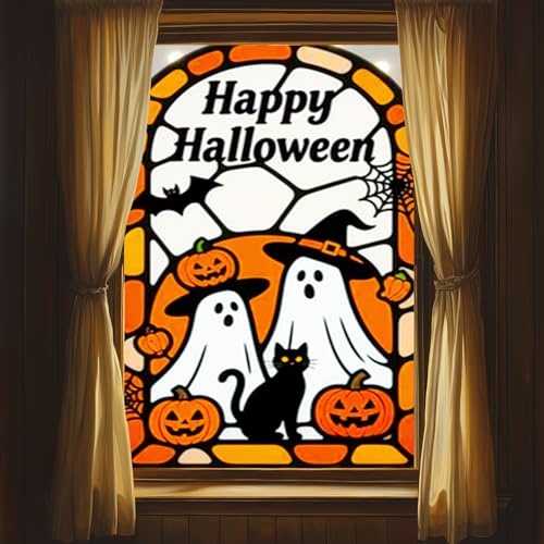 HOMETITUTE Ventana Decorativa Halloween 31x47 Pulgadas miniatura 2