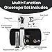 Zyrev Otoscope Oph Multi-Function Set - Otoscope/Opthalmoscope for Ear & Eye Examination - with Portable Carry Case, Sight Chart, Replacement Tips (Black)