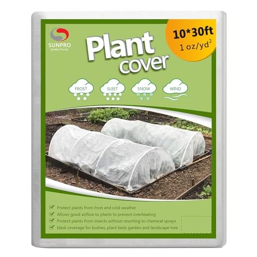 Plant Covers Freeze Protection,10Ft x 30Ft 1.0 oz/yd² Reusable Floating Row Cover, Freeze Protection Plant Blankets for Cold Weather (Support Hoops Not Included)