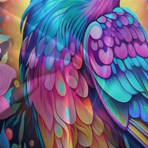 Housse de couette ado imprimé 3D Sparrow en microfibre zippée