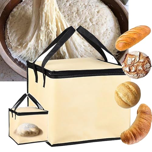 Caja a prueba de masa con calentador y asa, ajuste de 3 marchas, calefacción reutilizable a baja temperatura para pan, yogur, nato, 20L/30L/35L/50L, tamaño: 20l