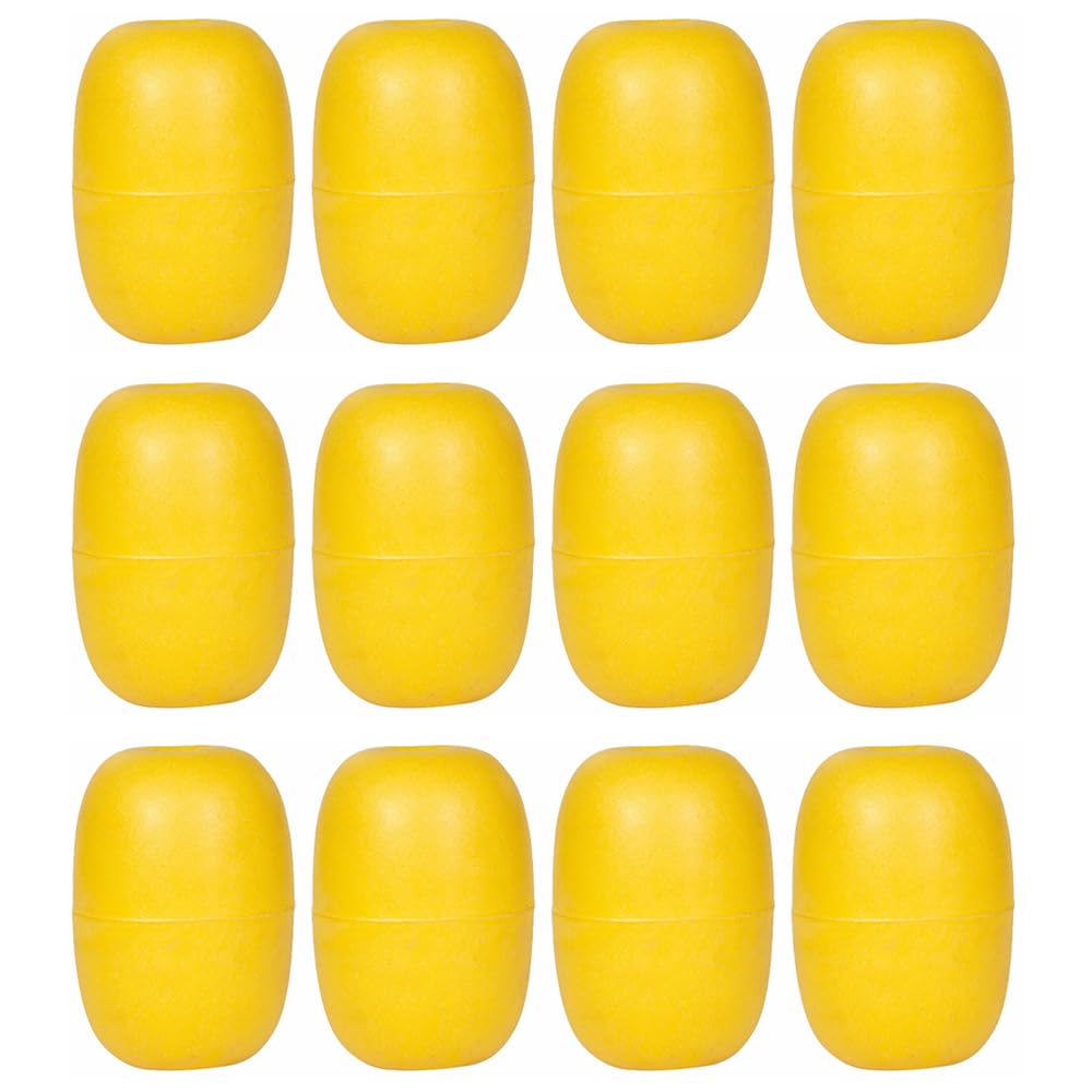 Galleggianti a corda, ovali, galleggianti, in PVC, boa marcatore, trappola per granchi, per localizzare la pesca, linee di ancoraggio, piscine (giallo)
