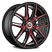 Spec-1 SP-56 Custom Wheel Gloss - Black with Red Milled Face Rims - 20" x 8.5", 38 Offset, 5x114.3, 5x120.65 Bolt Pattern, 73.1mm Hub