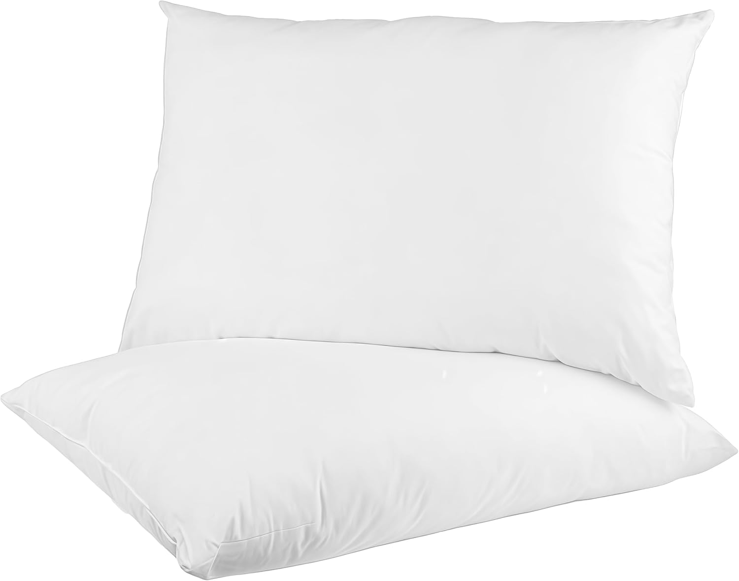 Product image of Digital Decor Set of 2 Premium Gold Hotel Pillows for Sleeping- Made in USA - Hypoallergenic Standard Size Pillows with Down Alternative Fiber Fill for Side & Back Sleepers - Plus 2 Free Pillowcases