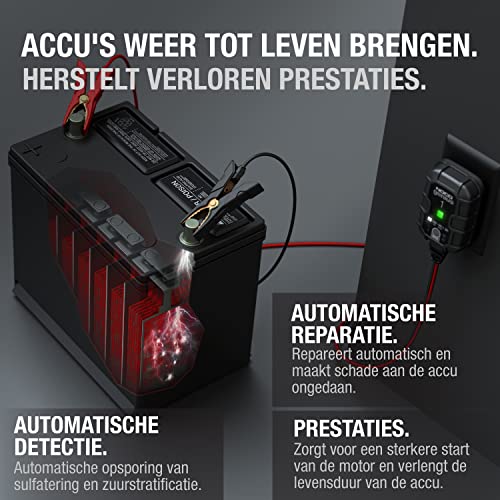 NOCO GENIUS1EU, 1A Automatische Oplader, 6V en 12V Batterijlader, AGM, SLA, Gel en Lithium Auto-Acculader, Onderhoudslader, Druppellader en Desulfator - Auto, Motorfiets, Boot, SUV, ATV, RV, Camper - Image 7
