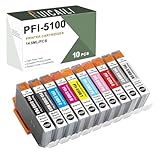 cartucce canon pfi 102mbk Rendement élevé : jusqu'à 14,5 ml par cartouche d'encre PFI-5100 PFI 5100 PFI5100, soit un total de 145 ml, répondant à vos besoins d'impression en grande quantité.