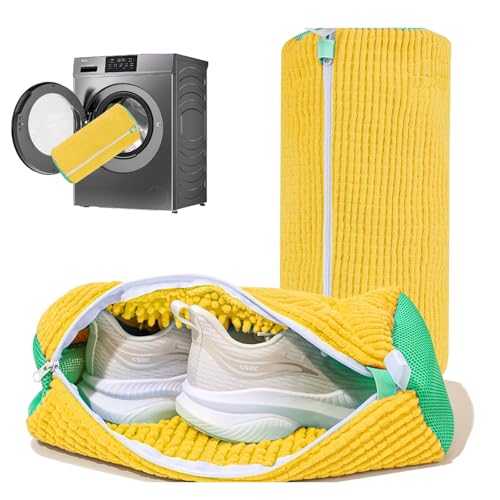 Shoe Washing Machine Bag Reusable Laundry Shoe Bags with Invisible Zipper for Deep Clean & Washer Protection – Fits All Sneakers, Running & Kids Shoes