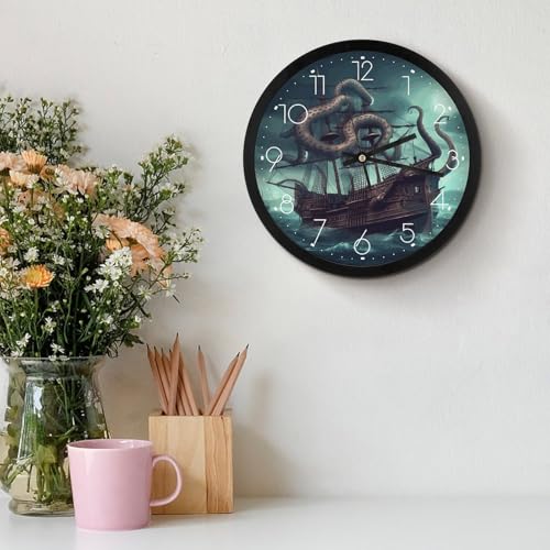 Joli cadran facile à lire horloge murale originale pour offrir