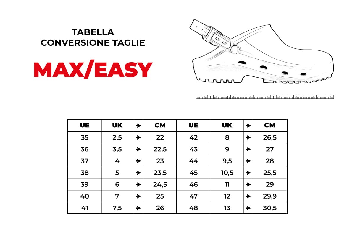 REPOSA Easy - Sabot Femme et Homme en Caoutchouc avec SRC Semelle Antidérapante, Sabot Femme Medical Infirmiere Unisex, Anatomique Sans Sangle - Sabot Femme Medical Antichoc, Stérilisable et Respirant