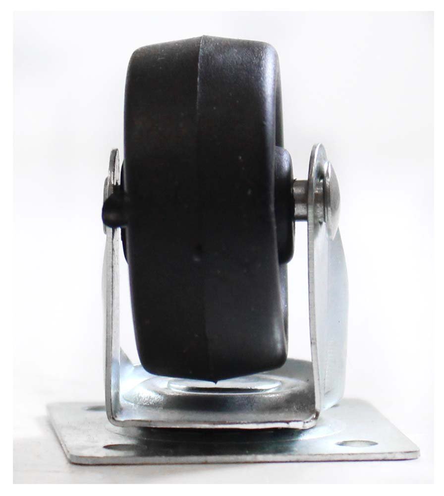 Helios 4 Piece 40MM (1-1/2 inch) Casters (Fixed Position) - | Ideal for Carts, Furniture & Classroom Equipment | Non-Locking Durable Wheels