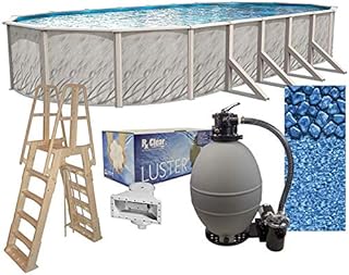 Lake Effect Meadows Reprieve 18' x 33' Oval Above Ground Swimming Pool | 52