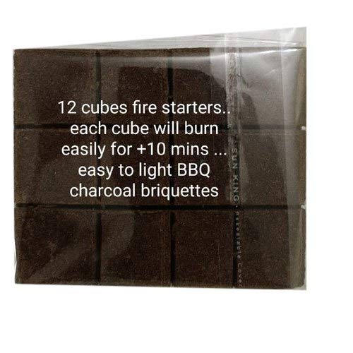 Anna Fire Starter Cubes Lighter Blocks for Barbecue Charcoal Briquettes Pack of 3 (36 Pcs Cube)