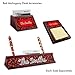 Personalized Chili Peppers Red Mahogany Sticky Note Holder