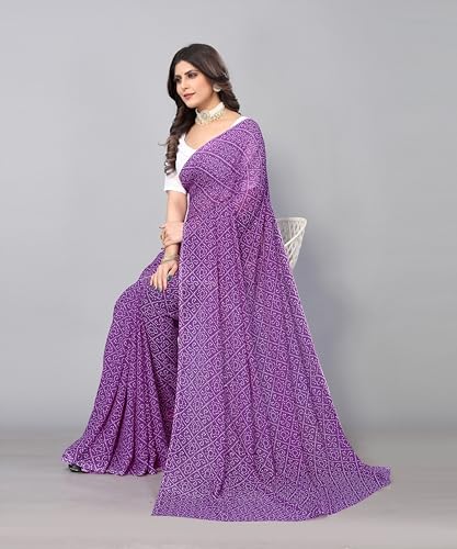 Image of Yashika Women's Georgette Printed Ready To Wear one Minute Saree With Unstitched Blouse | 1 Minute saree | Ready To Wear sari | saree for women